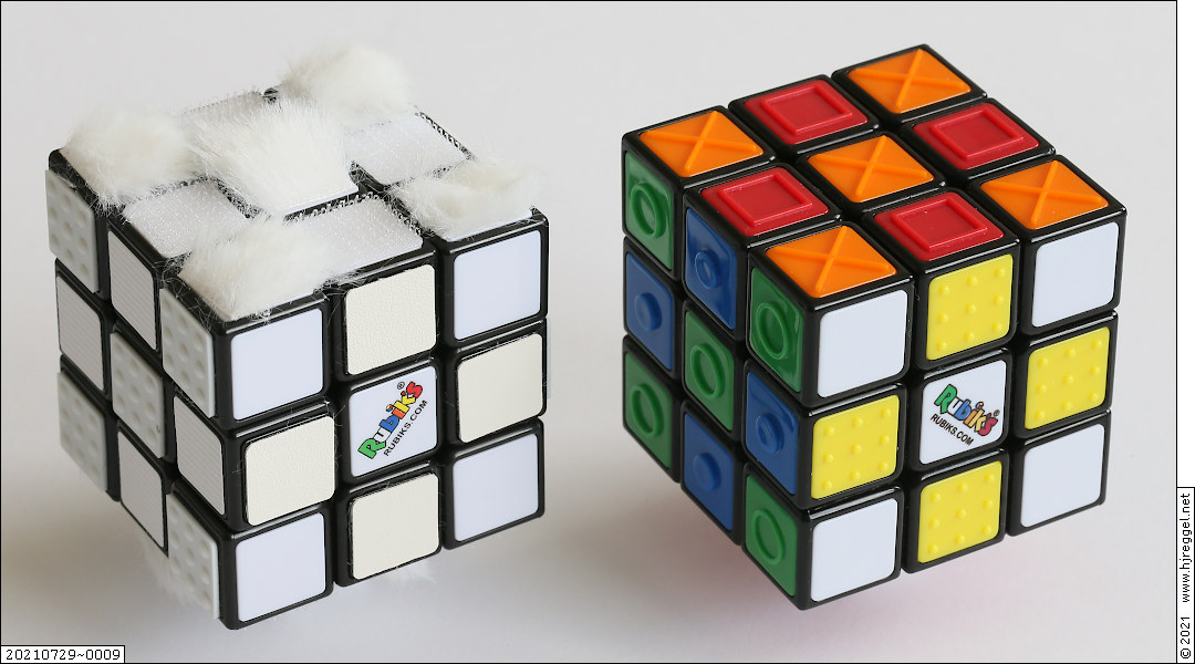 Tactile Cubes: Shiroi Rubik's Cube and Rubik's Touch Cube