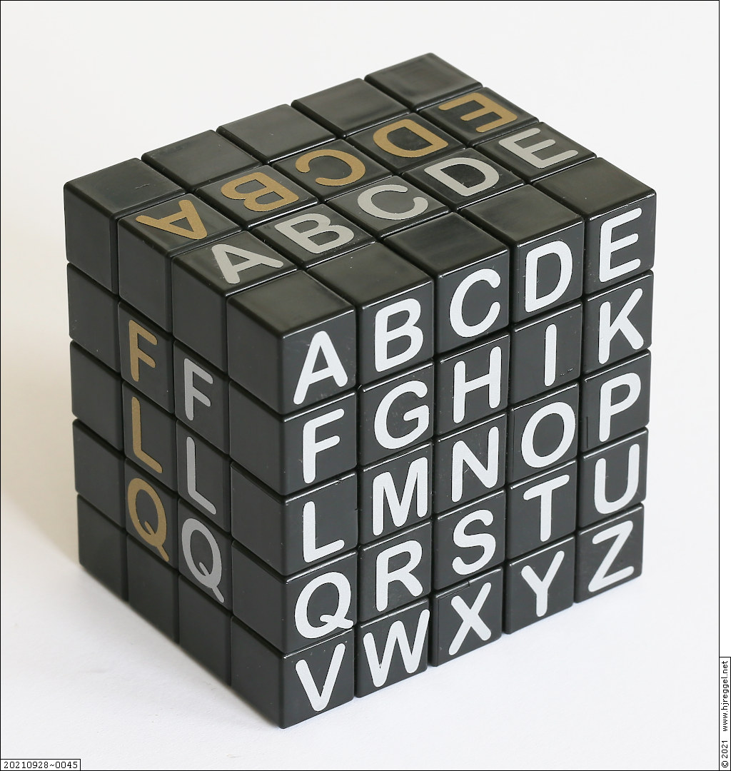 5x5x4 Domino Style Alphabet Cuboid