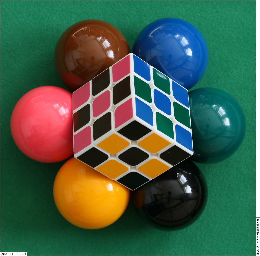 Snooker Colors Cubes
