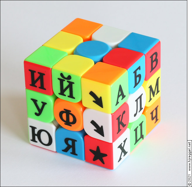 Cyrillic Alphabet Cube