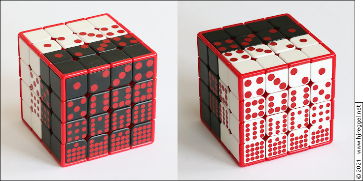 4x4x4 Scarlet Domino